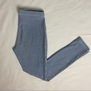 Topshop PETITE Blue and White Gingham Legging